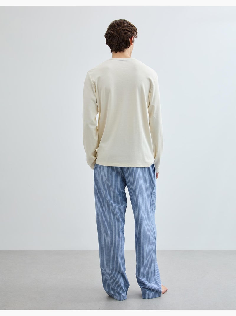 Pigiama a righe, MO Fashion Bianco - Kiabi