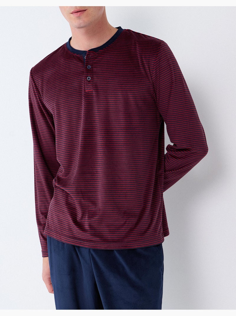 Pigiama a righe, mo fashion Blu - Kiabi