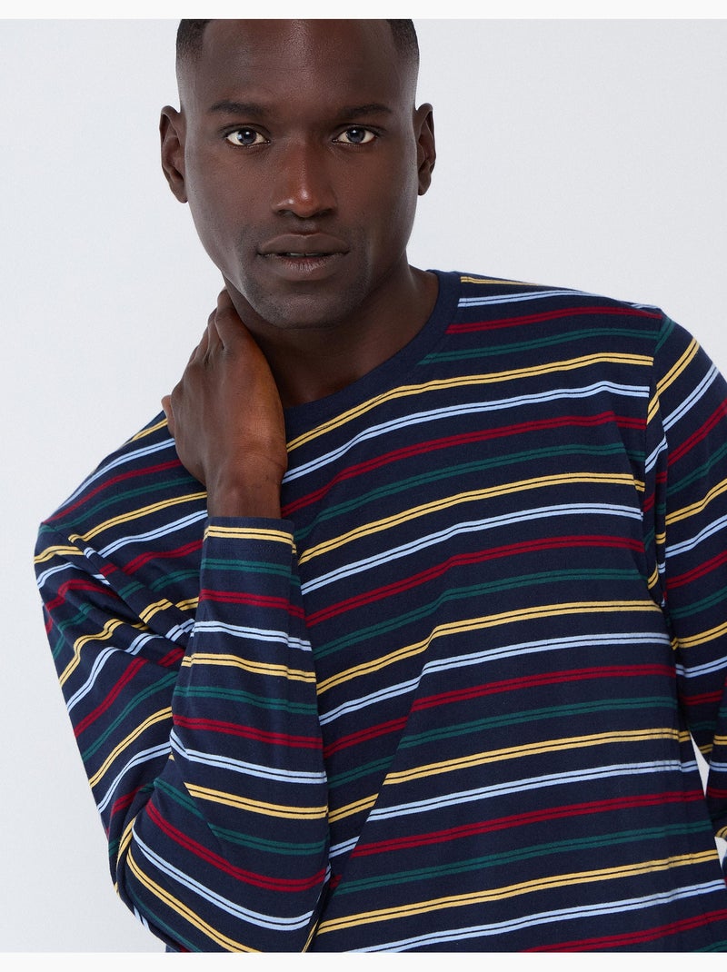 Pigiama a righe, mo fashion Blu - Kiabi