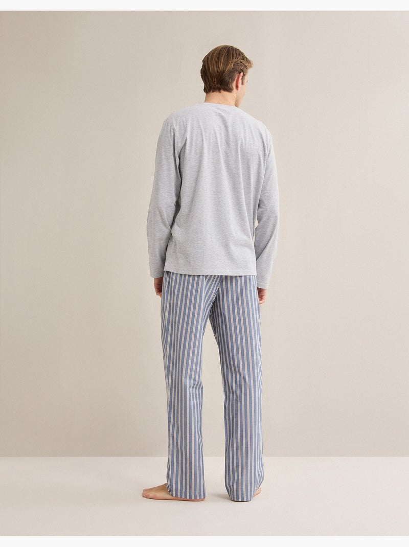 Pigiama a righe, MO Fashion Grigio - Kiabi