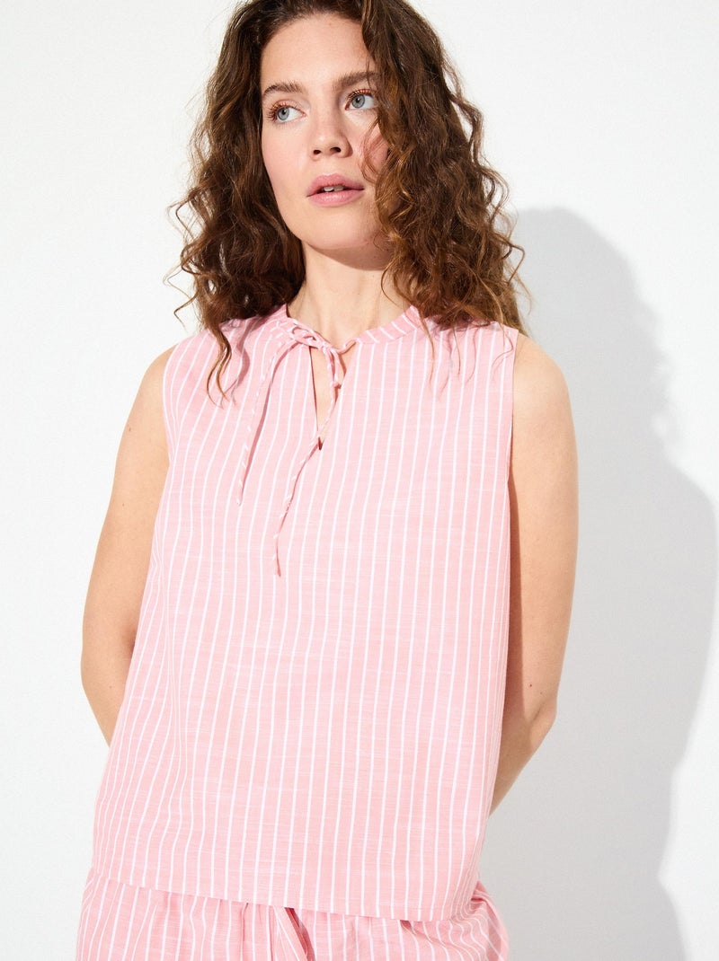 Pigiama a righe, MO Fashion Rosa - Kiabi