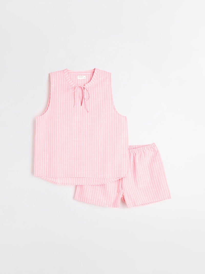 Pigiama a righe, MO Fashion Rosa - Kiabi