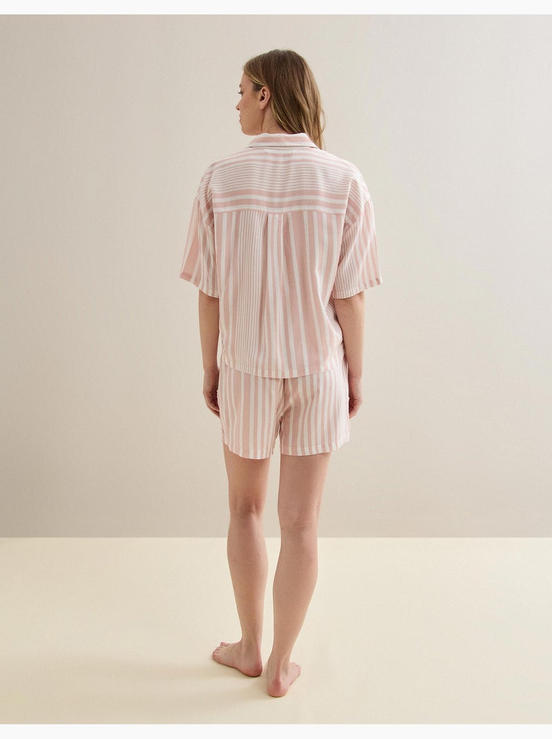 Pigiama a righe, MO Fashion Rosa - Kiabi