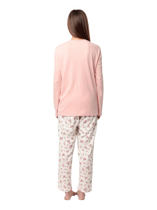 Pigiama admas classic a maniche lunghe con pois e fiori per donna - Kiabi Pigiama admas classic a maniche lunghe con pois e fiori per donna - Kiabi