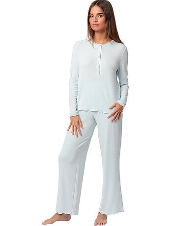 Pigiama ADMAS CLASSIC da donna romantico a maniche lunghe con bottoni