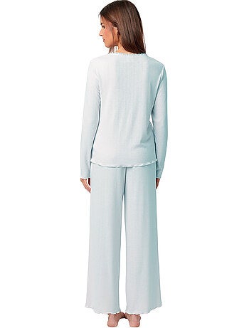 Pigiama ADMAS CLASSIC da donna romantico a maniche lunghe con bottoni