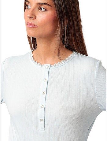 Pigiama ADMAS CLASSIC da donna romantico a maniche lunghe con bottoni