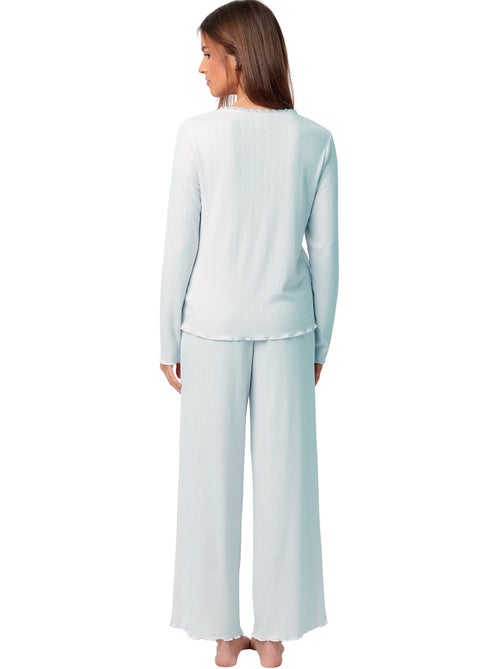 Pigiama ADMAS CLASSIC da donna romantico a maniche lunghe con bottoni - Kiabi Pigiama ADMAS CLASSIC da donna romantico a maniche lunghe con bottoni - Kiabi