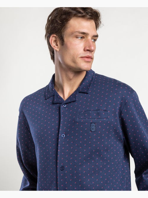 Pigiama ADMAS CLASSIC da uomo a maniche lunghe con bordi aperti - Kiabi