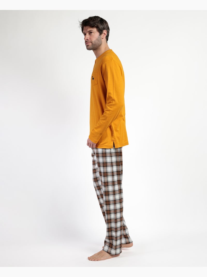 Pigiama ADMAS Large Tapeta Lou Lou Returns per le donne Senape - Kiabi