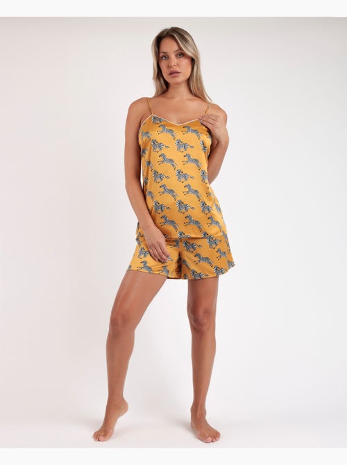 Pigiama ADMAS LUXURY Zebra Gold Strappy per donna - Kiabi Pigiama ADMAS LUXURY Zebra Gold Strappy per donna - Kiabi