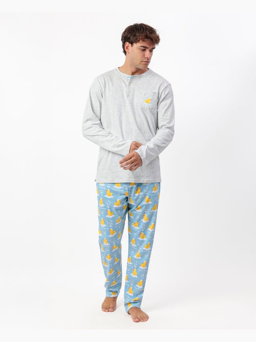 Pigiama ADMAS Manica Lunga Carta da Parati Dolce Anatroccolo per Uomo - Kiabi Pigiama ADMAS Manica Lunga Carta da Parati Dolce Anatroccolo per Uomo - Kiabi