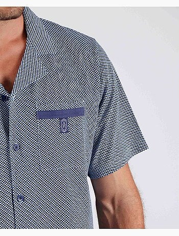 Pigiama aperto a maniche corte da uomo ADMAS CLASSIC Mercury