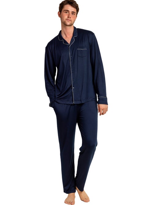 Pigiama aperto a maniche lunghe con perle di lusso da uomo ADMAS LUXURY - Kiabi Pigiama aperto a maniche lunghe con perle di lusso da uomo ADMAS LUXURY - Kiabi
