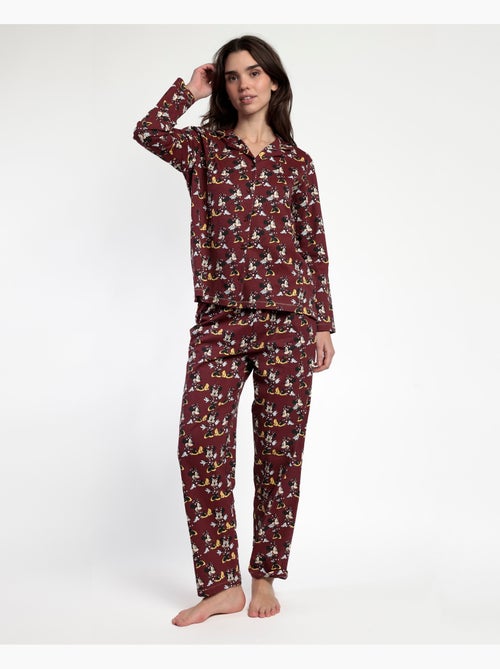 Pigiama aperto a maniche lunghe da donna DISNEY Minnie Mouse - Kiabi Pigiama aperto a maniche lunghe da donna DISNEY Minnie Mouse - Kiabi