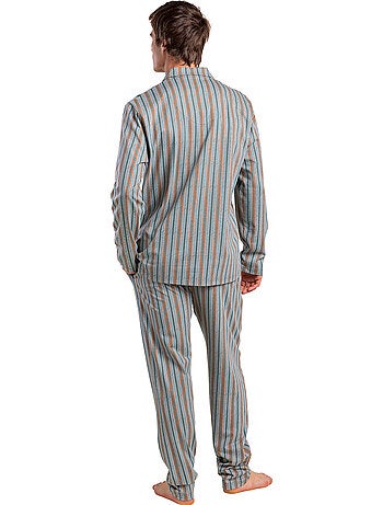 Pigiama aperto a maniche lunghe da uomo ADMAS CLASSIC Caribou