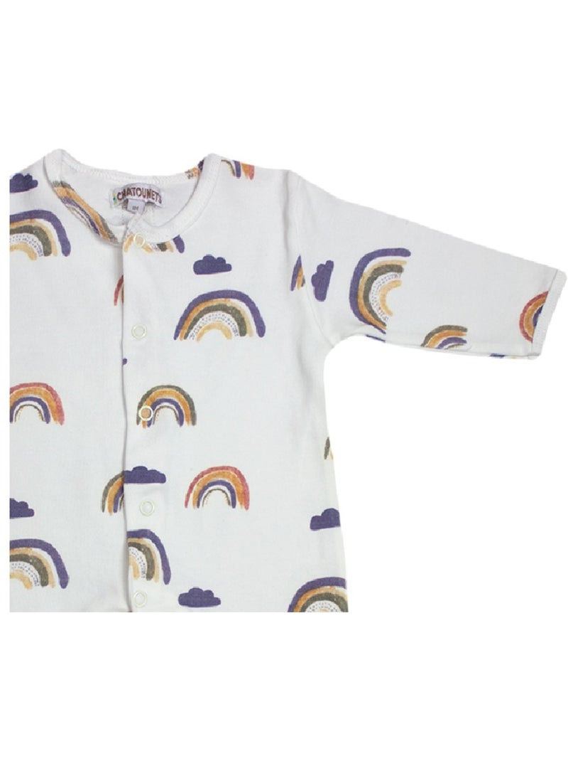 Pigiama "Arc En Ciel" in cotone di Les Chatounets Bianco sporco - Kiabi