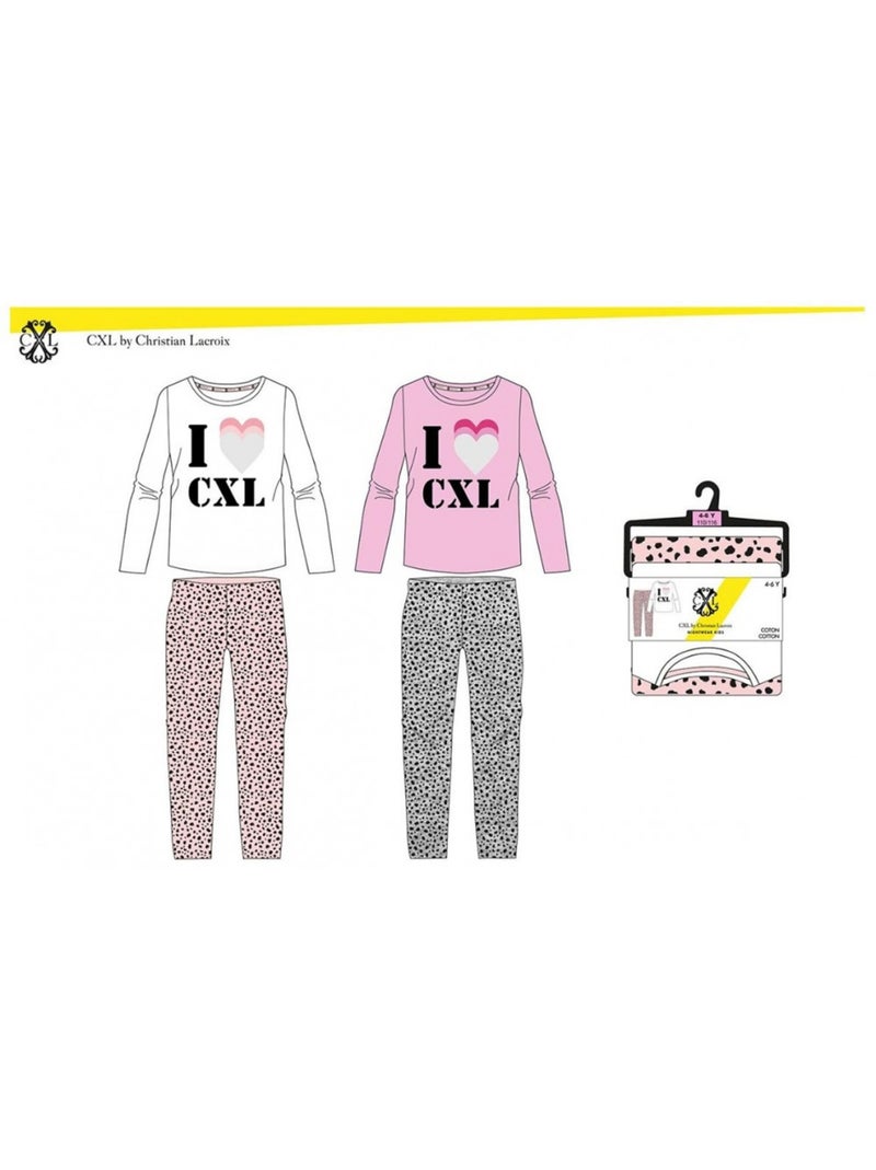 Pigiama Bambina CXL BY LACROIX - Confezione da 2 Blu Rosa Grigio - Kiabi