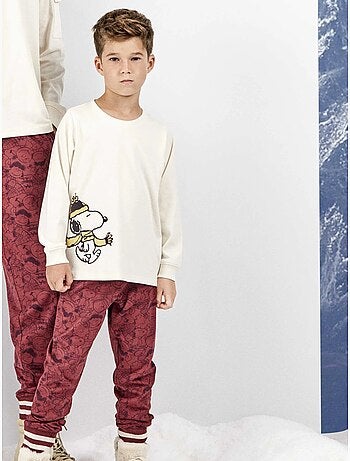 Pigiama bambino con stampa di snoopy