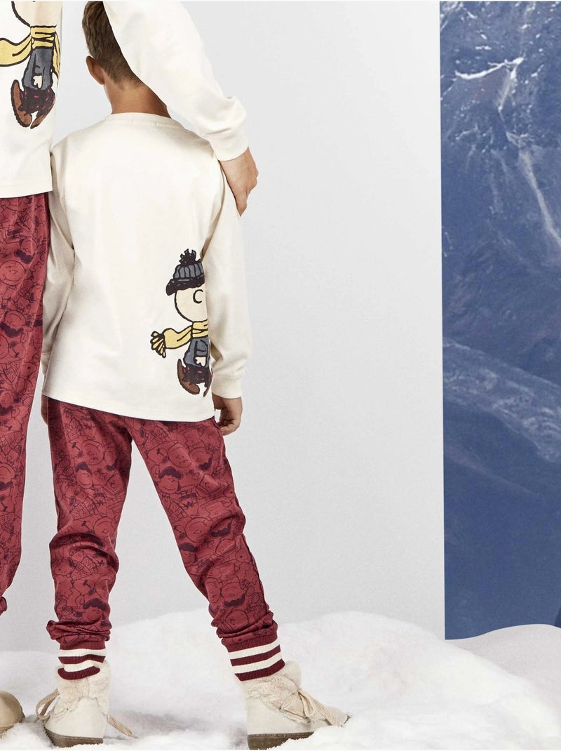 Pigiama bambino con stampa di snoopy Ecru - Kiabi