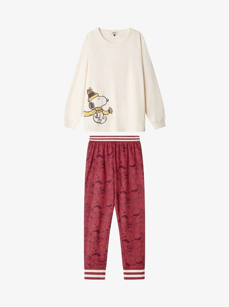 Pigiama bambino con stampa di snoopy Ecru - Kiabi