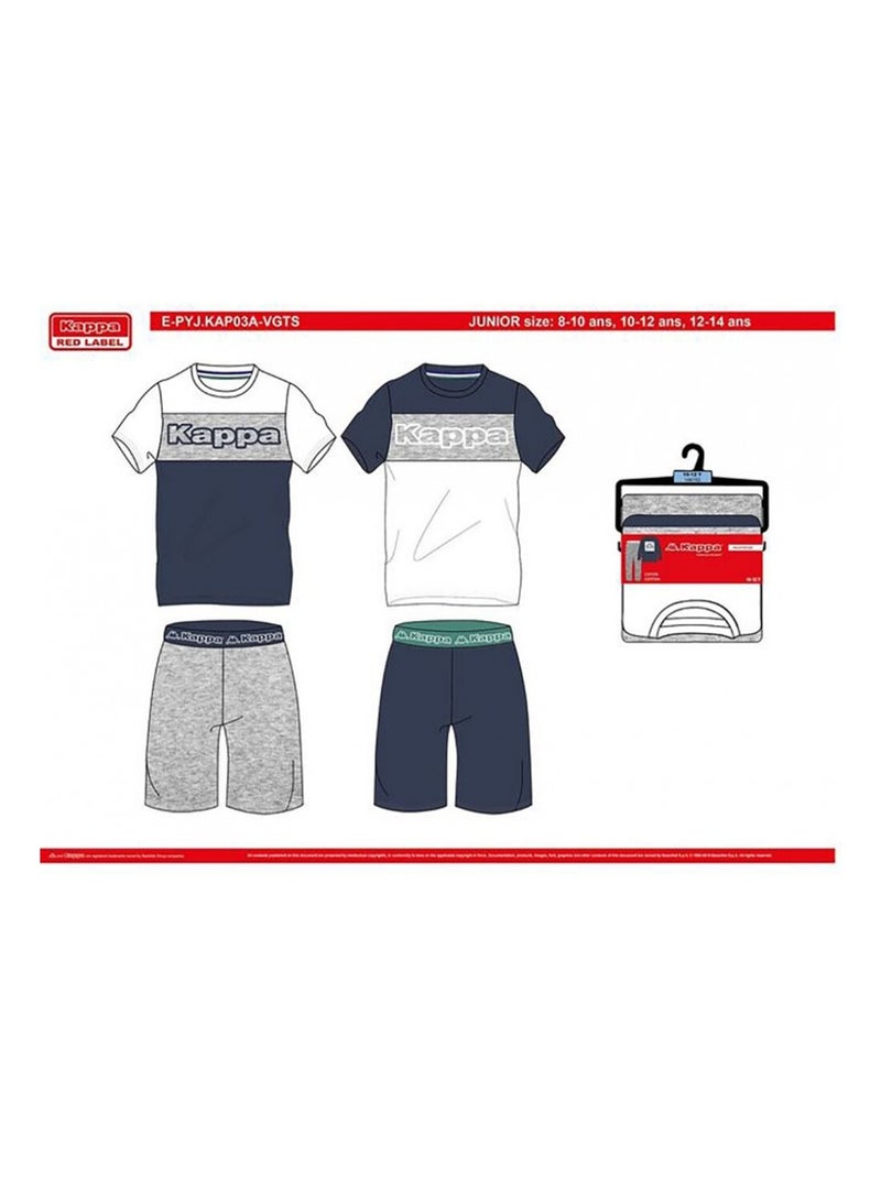 Pigiama bambino KAPPA Bianco Grigio Blu - Kiabi