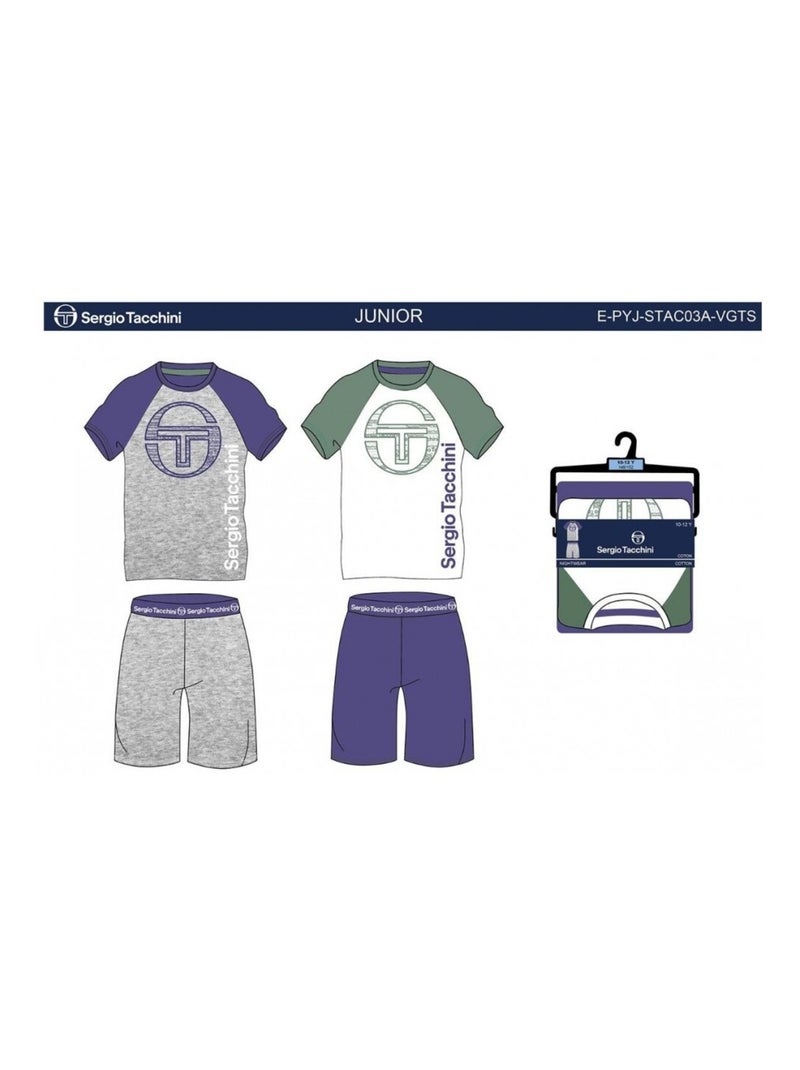 Pigiama bambino SERGIO TACCHINI - Confezione da 2 Grigio bianco - Kiabi
