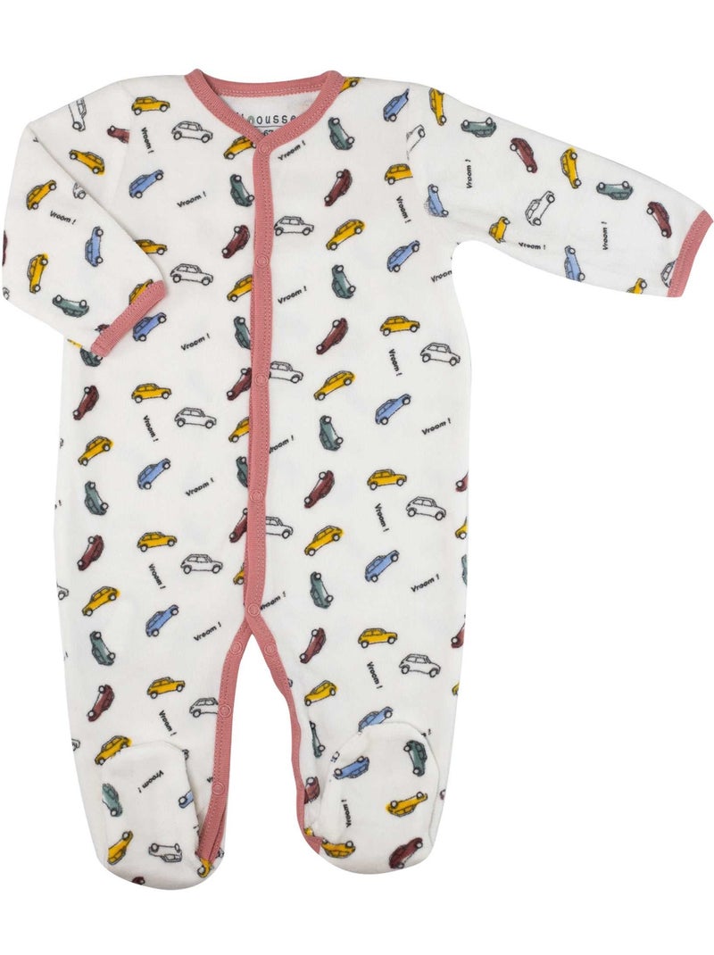 Pigiama bebè in velluto Bianco - Kiabi