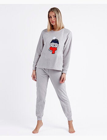 Pigiama caldo a maniche lunghe da donna ADMAS Morning Mouse