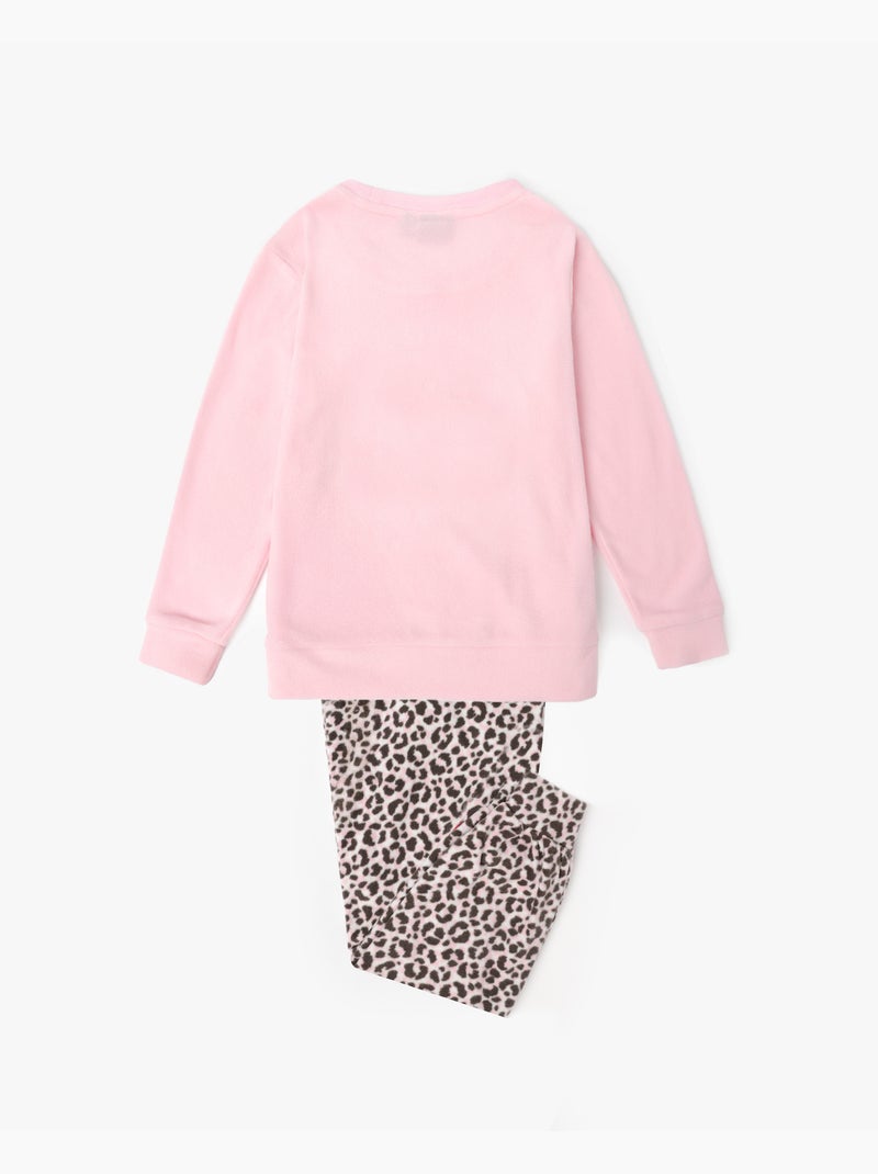 Pigiama caldo a maniche lunghe DISNEY Minnie Skin per bambine Rosa - Kiabi