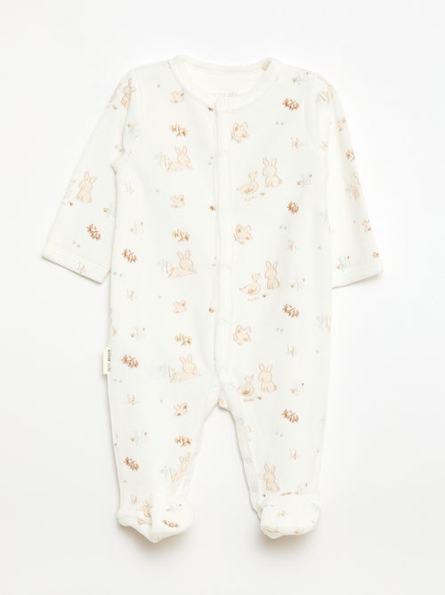 Pigiama caldo con piedini per neonato - Kiabi