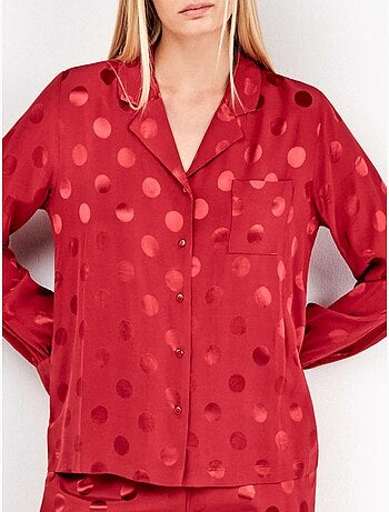 Pigiama camicia a pois