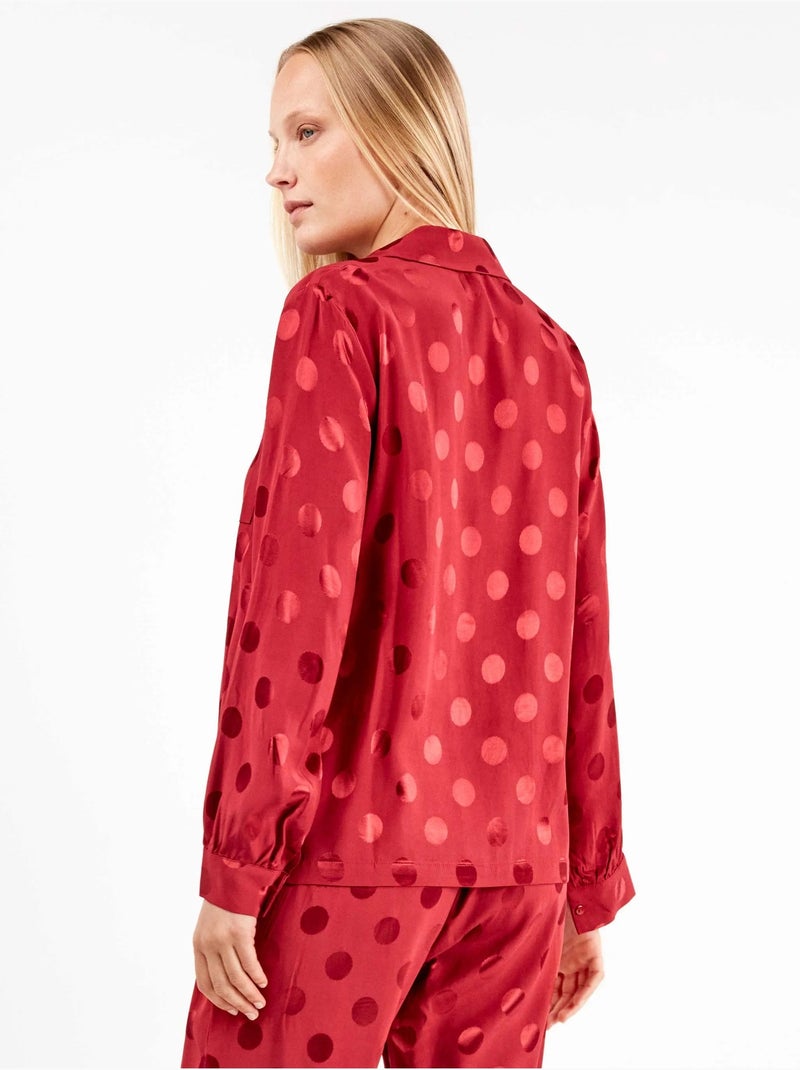 Pigiama camicia a pois Melograno - Kiabi