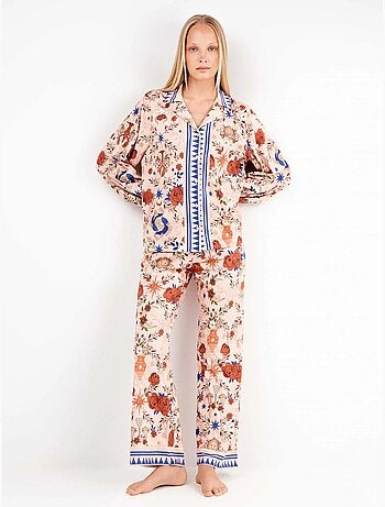 Pigiama camicia con stampa zodiacale