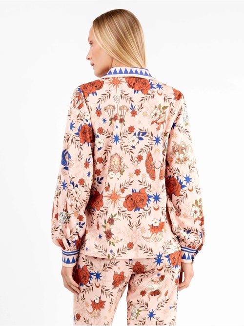 Pigiama camicia con stampa zodiacale - Kiabi