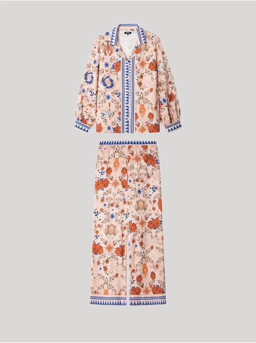 Pigiama camicia con stampa zodiacale - Kiabi