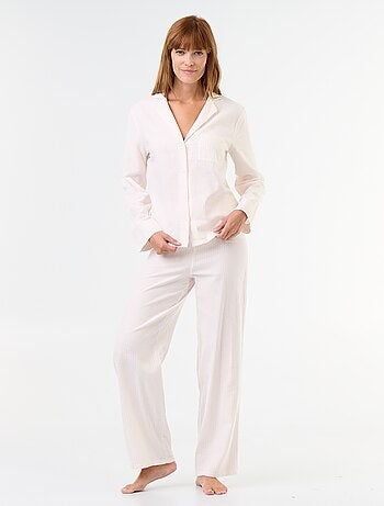 Pigiama camicia + pantaloni a fantasia - 2 pezzi