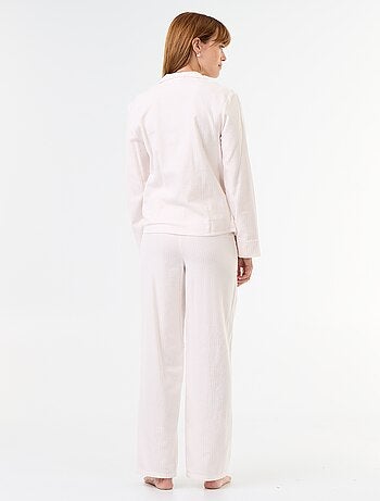 Pigiama camicia + pantaloni a fantasia - 2 pezzi