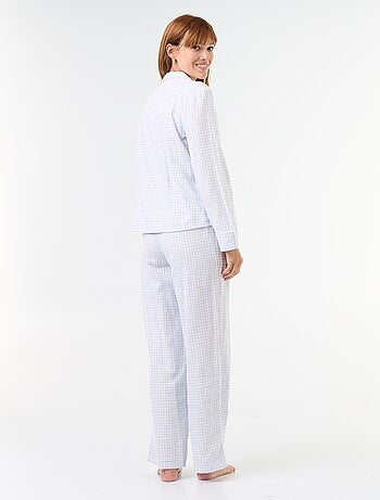 Pigiama camicia + pantaloni a fantasia - 2 pezzi