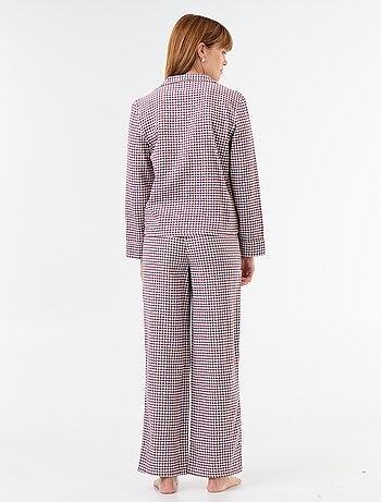 Pigiama camicia + pantaloni a fantasia - 2 pezzi