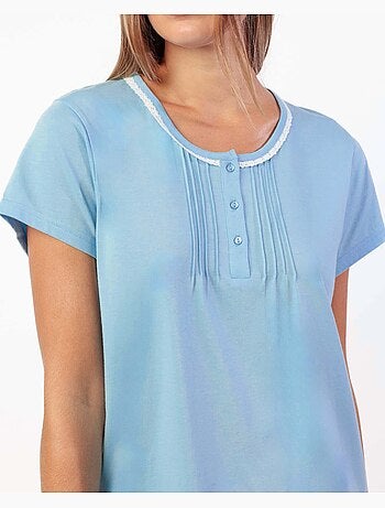 Pigiama classico a maniche corte in cashmere da donna ADMAS CLASSIC