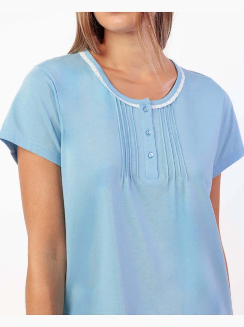 Pigiama classico a maniche corte in cashmere da donna ADMAS CLASSIC - Kiabi Pigiama classico a maniche corte in cashmere da donna ADMAS CLASSIC - Kiabi