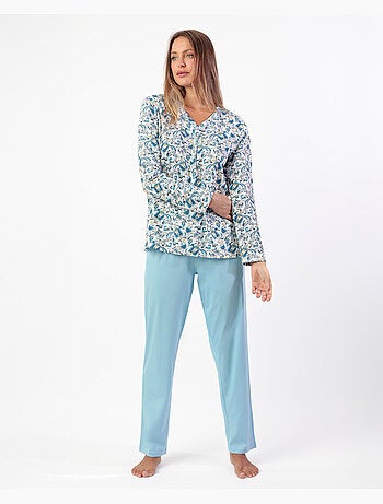 Pigiama classico in cashmere a maniche lunghe da donna ADMAS CLASSIC