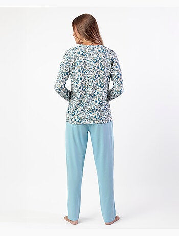 Pigiama classico in cashmere a maniche lunghe da donna ADMAS CLASSIC