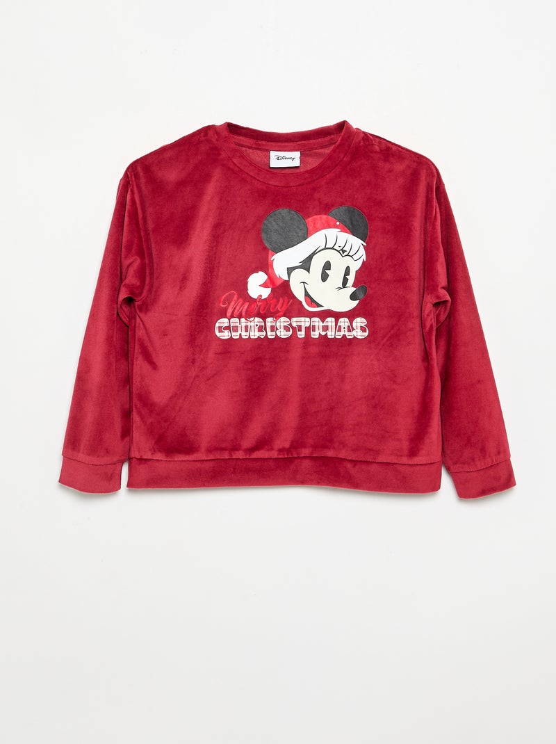 Pigiama completo 'Disney' 'Frozen' in velluto Rosso - Kiabi