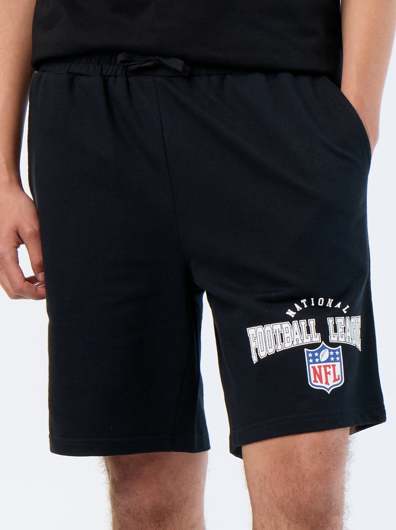 Pigiama completo 'NFL' t-shirt + pantaloncini - 2 pezzi Nero - Kiabi