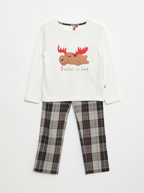 Pigiama completo t-shirt + pantaloni - 2 pezzi - Kiabi