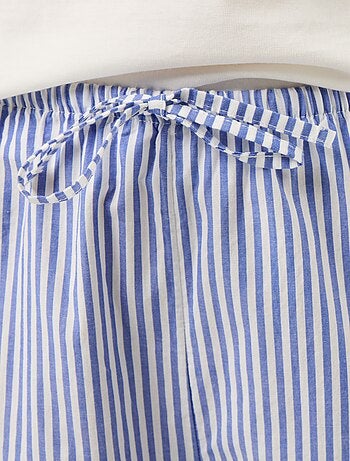 Pigiama completo t-shirt + pantaloni a righe - 2 pezzi