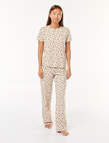 Completo pigiama t-shirt + pantaloni - 2 pezzi