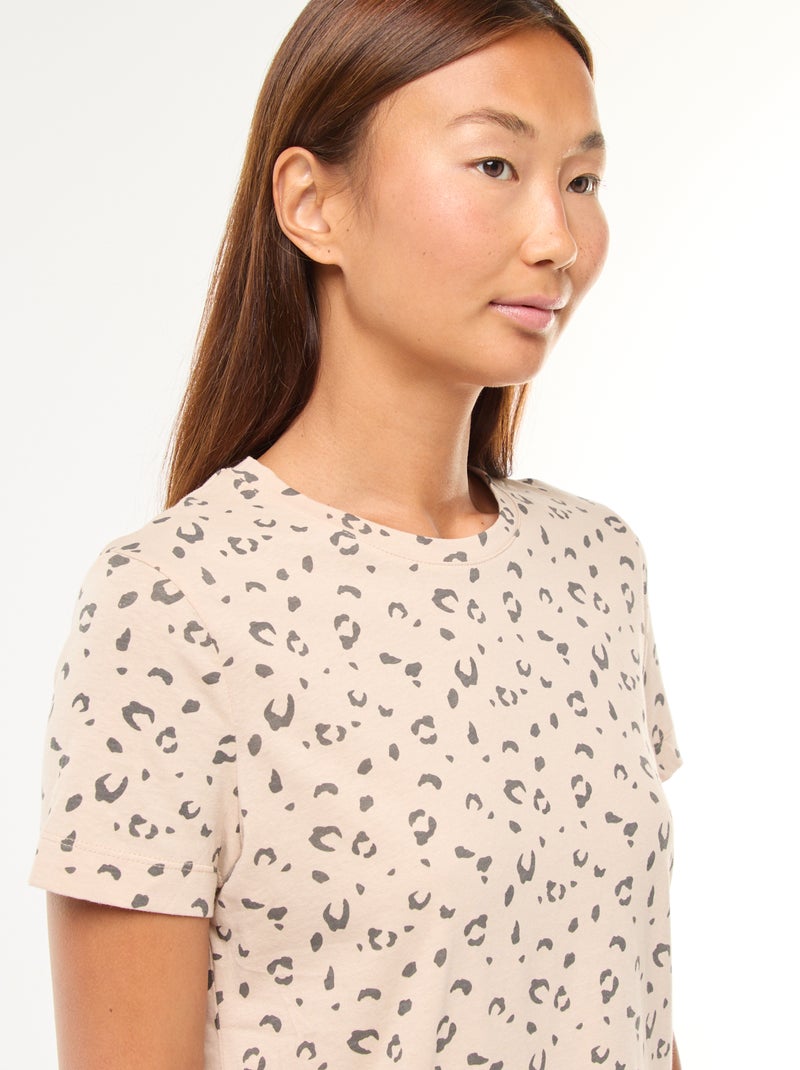 Pigiama composto da t-shirt e pantaloni - 2 pezzi Marrone - Kiabi